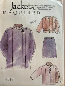Lois Ericson Design+Sew Ptn 318~JACKET REQUIRED~Jacket+Skirt~XS-XXL~UC~SEE~Artsy - Picture 1 of 1