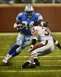 James LITTLE MAN STEWART Signed 8x10 Photo! DETROIT LIONS LEGEND RB! W/COA - Picture 1 of 2