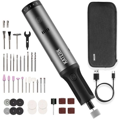 Cordless Rotary Tool, 7.2V 90W Aluminum Alloy Rechargeable Rotary Tool with 5... - Image 1 of 4