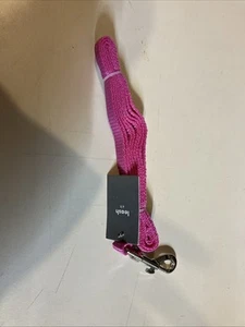 Pet Champion 4 Foot Metal Standard Dog Leash Pink Small - NEW - Picture 1 of 8