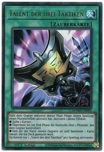 Talent der drei Taktiken YUGIOH MAMA-DE090 Ultra-Rare NM - Bild 1 von 1