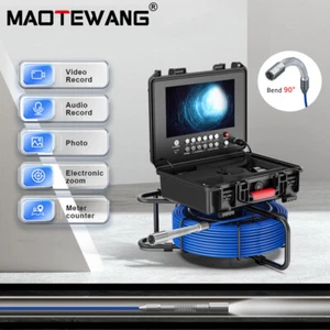 Telecamera ispezione tubi fognari 9" 50M con contatore 512HZ sonar autolivellante - Foto 1 di 15