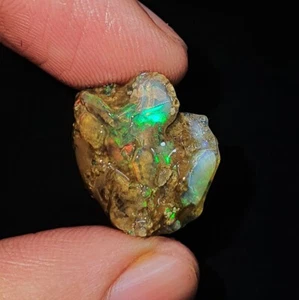 15,90 ct natürlicher äthiopischer Opal Multi Feuer Öl grob AAA-Qualität loser Edelstein - Bild 1 von 6