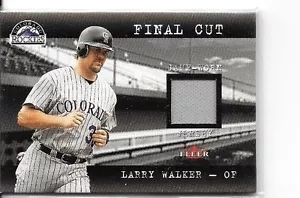 JERSEY USADA LARRY WALKER 2001 FLEER JUEGO CORTE FINAL ~ CORTE - Imagen 1 de 1