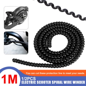1/2 pz TPU avvolgitore cavo a spirale protezione tubo per biciclette scooter elettrici - Foto 1 di 24