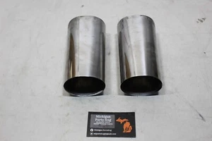 49-84 86-17 Harley Touring OEM Lower Fork Slider Cover Cowbell Set Used - Foto 1 di 13