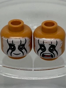 Lego Minifigure Testa Doppio Lato Face Paint, Sorriso/Bocca Aperta Spaventata Tonto #26 - Foto 1 di 1