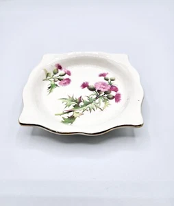Vintage Pink Thistle Royal Winton Grimwades 3.5"W Butter Bone Dish England - Picture 1 of 12