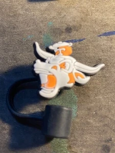 Texas Longhorns Silikon Auslaufsicher Strohhalme Topper Plug - Bild 1 von 1