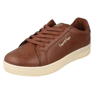 Herren Pinguin Schnürschuhe Flach Casaul Alltag Turnschuhe Schuhe Selwyn Pen0626 - Bild 1 von 10