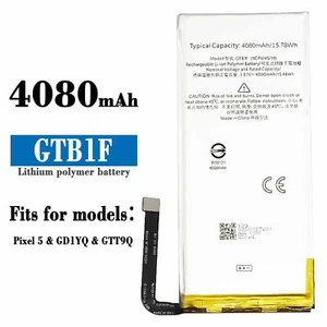 Batterie Li-ion de remplacement neuve pour HTC Google Pixel 5 GTB1F 4080mAh GD1YQ GTT9Q - Photo 1 sur 5