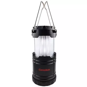 Camelion Dual Mode White & Flame Light Lantern Camping Lamp w/ Batteries Black - Picture 1 of 2