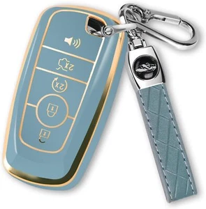For Ford Key Fob Cover with Keychain Key Case Shell for Ford Explorer F150 F250 - Picture 1 of 54