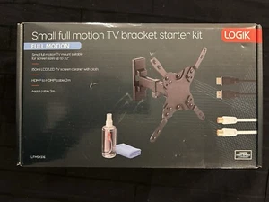 Logik Small Full Motion Tv Mount Starter Kit LFMSK16 32” Mount - Picture 1 of 3