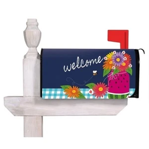 Watermelon Mason Jar Evergreen Mailbox Cover 56703 - Picture 1 of 1