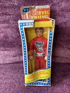 Evel Knievel Vintage 1976 IDEAL 7" Figur mit rotem Uniformanzug - ohne Helm - Bild 1 von 12
