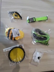 Set 6 Pezzi Outdoor Cani Guinzaglio-collarino-ciotola-clicker-porta Sacchetti - Foto 1 di 7