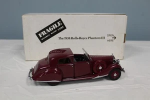 Danbury Mint 1938 Rolls-Royce Phantom III Maroon 1:24 Diecast - Picture 1 of 9