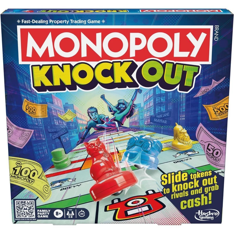Monopoly Knock Out Hasbro Board Game board game family party game B2