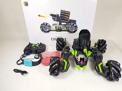 RC Soft Dart Laser Radio Control Extreme Hobby Science Car 2.4G Army Battle Tank - Image 1 of 4