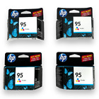 Hewlett Packard HP 95 Tri-color Ink Cartridge Lot 4 Color Inkjet Exp 05/2012 New