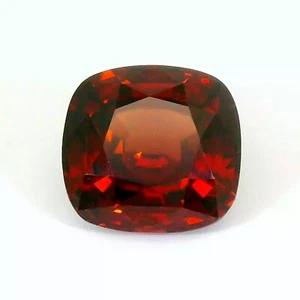 Zircone naturale CERTIFICATO 5,19 carati -9X9 mm rosso Sri Lanka pietra preziosa sfusa - Foto 1 di 10