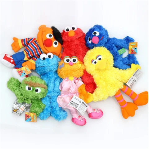 SesameStreet Plush Hand Puppet Muppet Elmo Ernie Big Bird Toy Kid Christmas Gift Cover