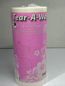 Inspira Tear A Way Stabilizer 12 inch X 25 yard White Embroidery Easy Tear NIP - Picture 1 of 4