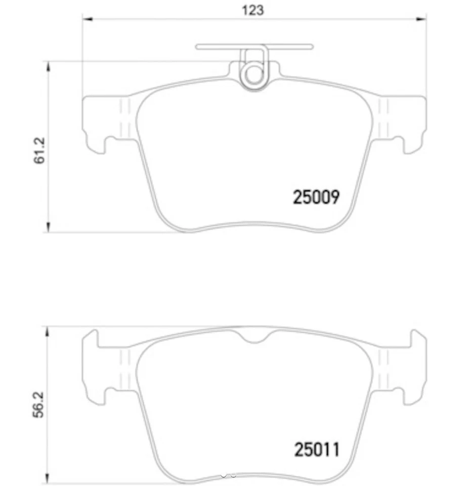 Hella Rear Low Metallic Brake Pads Fits 2018-2024 Volkswagen Tiguan 355020261 - Image 1 of 1