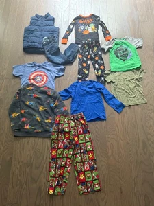 Boys Clothes Lot toddler Size 4/4t XS 4/5 jeans shirts pajamas gap dino Mario - Picture 1 of 19