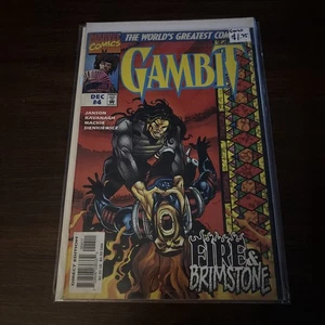 Gambit #4 Newsstand Variant (Marvel Comics December 1997) Vf - Picture 1 of 6