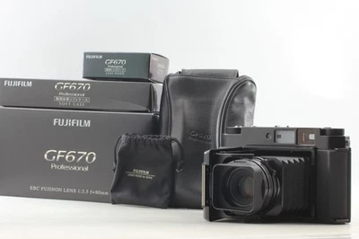 ⏯ [Excelente COMO NUEVA/Caja Capucha] Fujifilm Fuji GF670 Negra Cámara de Formato Medio de JAPÓN Foto 1 de 4