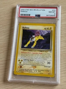 54104441 2001 Pokemon Neo Revelation Raikou 13/66 PSA 8 Freshly Graded - Picture 1 of 2