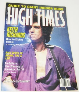 High Times Magazine December 1992 Fine+ 6.5 Grade Marijuana Keith Richards - Picture 1 of 2