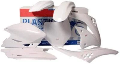 Verkleidungssatz Plastiksatz plastic kit passt an Kawasaki Kxf Kx450f 09-11 weiß - Bild 1 von 3