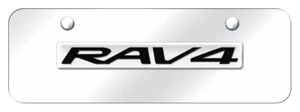 Toyota RAV4 3D Nameplate Stainless Steel Mini License Plate Official Licensed - Imagen 1 de 4