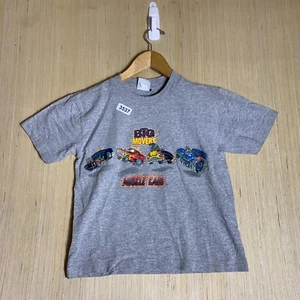VTG Big Movers Shirt Kid's 6/7 Grey Short Sleeve Boy's Graphic Print Y2K - Picture 1 of 21