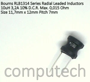 1 pezzo 100uH 1A Induttanza Radiale Bourns RLB1314 Serie - Bild 1 von 3
