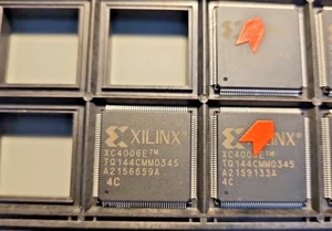 XC4006E-4TQ144C Xilinx FPGA, 256 CLBS, 4000 GATES, 111 MHz, PQFP144 (1 1 PC) - Picture 1 of 6