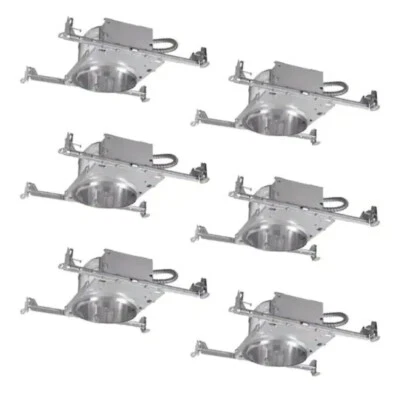 ​Halo H27ICAT-6PK 6 pulgadas Carcasa de iluminación empotrada de aluminio, paquete de 6 latas Air-Tite Foto 1 de 4