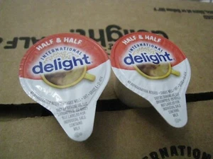 384 Ct. International Delight Half & Half Coffee Creamer Singles 09/13/2024 CASE - Picture 1 of 4