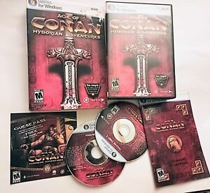 Age of Conan: Hyborian Adventures (PC, 2008) DVD Video game with instructions 