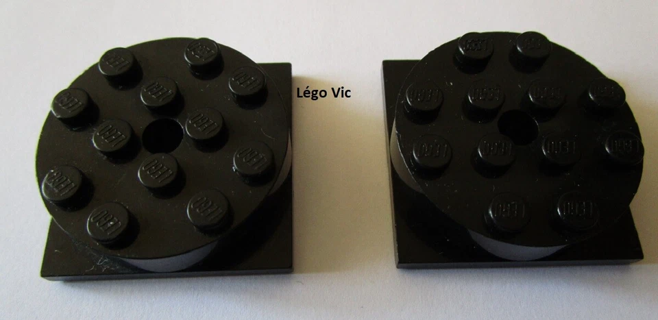 Lego 3403c01 x2 Turntable 4x4 Square Black 6975 6291 7657 8862 8781 MOC A107 - Photo 1/1