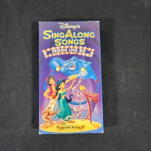 Vintage 1993 Disneys Sing Along Songs Aladdin VHS Tape Friends Like Me #11 - Picture 1 of 9
