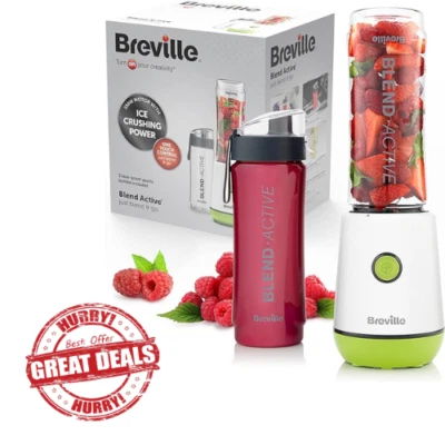 Breville Blend Active Blender & Smoothie Maker | 350W | 2 X 600ml bottles - Image 1 of 4