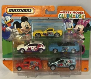 Matchbox Disney Mickey Mouse Clubhouse 5 Pack Cars Mattel 2010 New - Picture 1 of 9