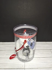 Coca Cola Vintage Polar Bear Plush & Watch By Cavanagh With Santa Graphic 1999 - Picture 1 of 8