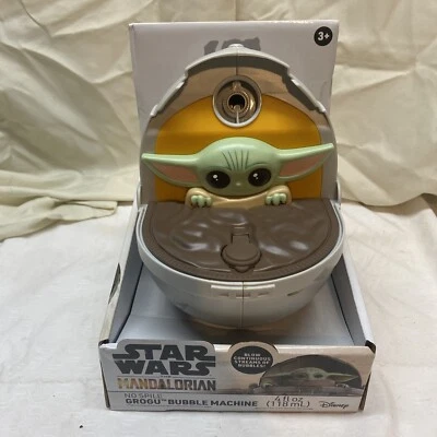 Máquina de burbujas Star Wars The Mandalorian Grogu Baby Yoda incluye burbujas nueva  Foto 1 de 3