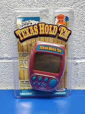Texas Hold Em Handheld Electronic Battery Powered Game Rec Zone Tested Working 