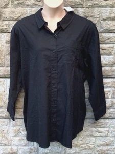 New Tags Cotton:On Women's Long Sleeve Button Up Curve Preppy Shirt UK 20 Eur 48 - Picture 1 of 11